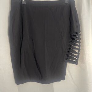 Forever 21 + Black Asymmetrical Pencil Skirt